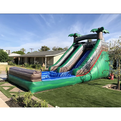 16_foot_marble_green_waterslide_with_pool